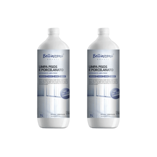 Kit com 2 Limpa Pisos e Porcelanato 1L Bellinzoni - e - dona