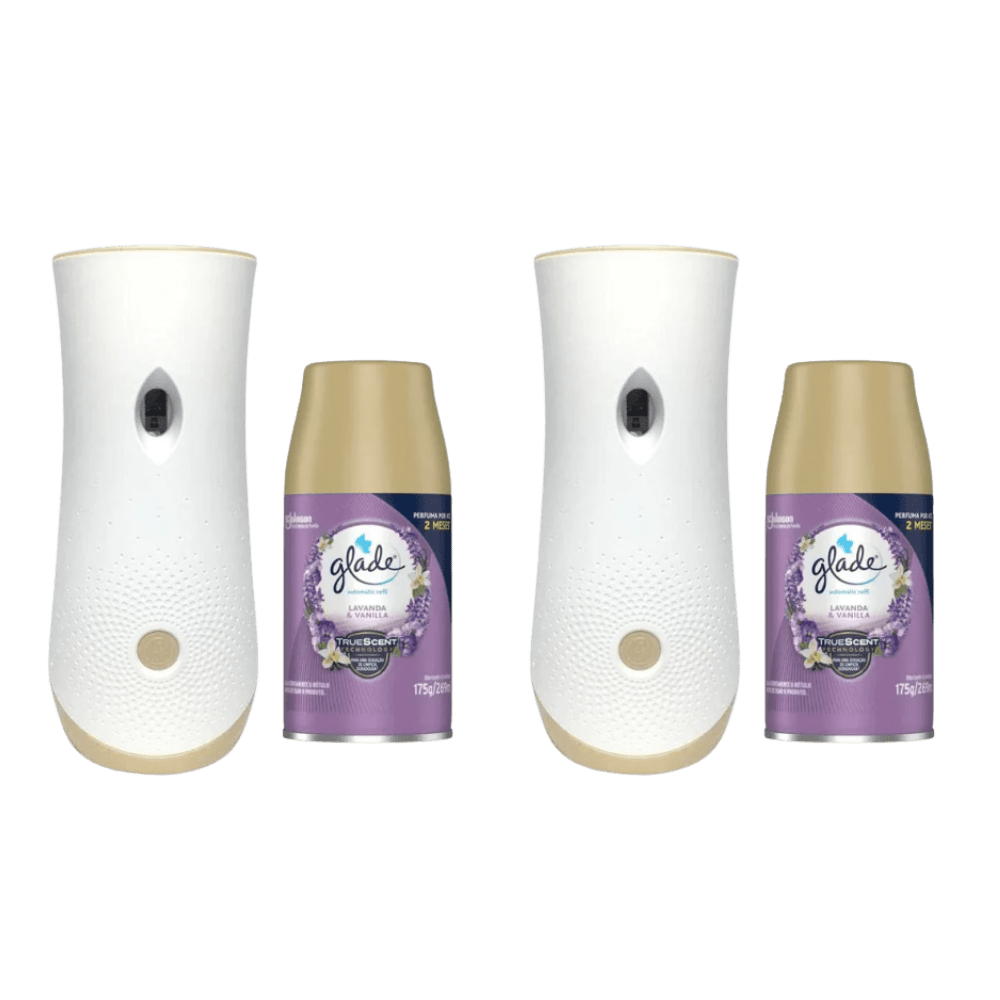 Kit com 2 Odorizadores Glade 269ml – Lavanda + Vanilla - e - dona