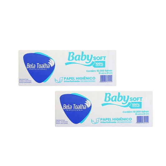 Kit com 2 Papel Higiênico Cai - Cai Baby com 10.000 Folhas - e - dona