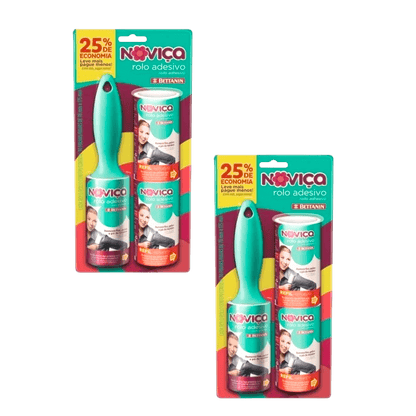 Kit com 2 Rolos Adesivos + Refil Noviça 203 - e - dona