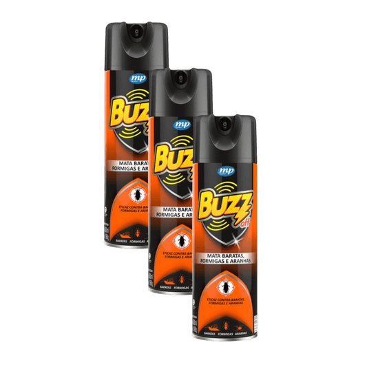 KIT com 3 Inseticidas Buzz Off 300ml - e - dona