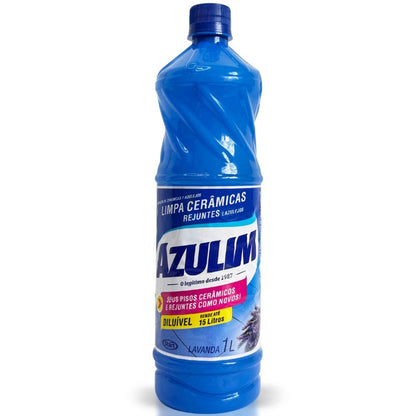 Kit com 3 Limpa Cerâmica Lavanda Azulim 1 Litro - e - dona