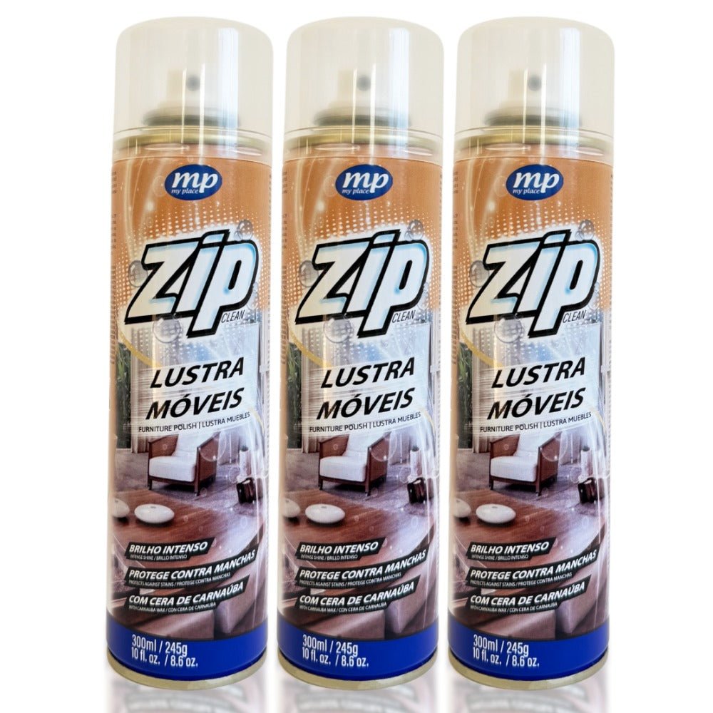 Kit com 3 Lustra Móveis Spray 300ml Zip - e - dona