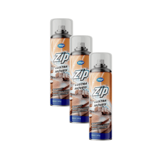 Kit com 3 Lustra Móveis Spray 300ml Zip - e - dona