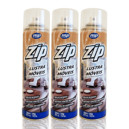 Kit com 3 Lustra Móveis Spray 300ml Zip - e - dona