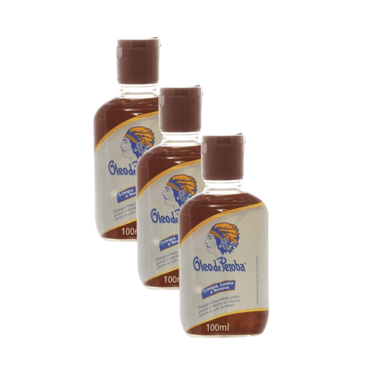 Kit com 3 Óleos de Peroba King 100ml - e - dona