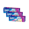 Kit com 3 Pacotes de Sacos Plásticos Médios com Fecho