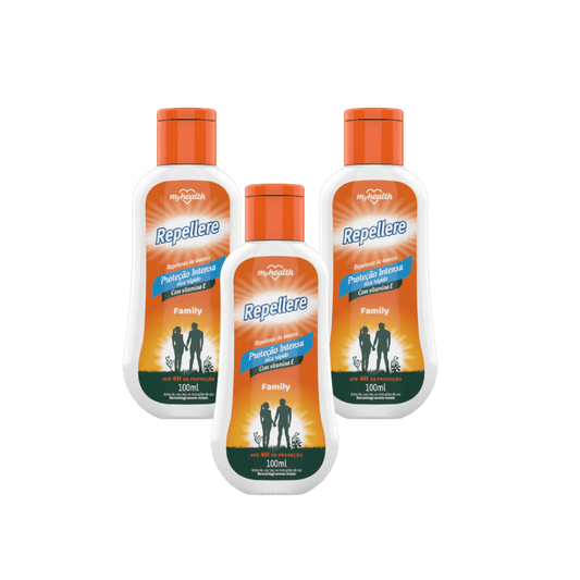 Kit com 3 Repelentes Loção 100ml Repellere - e - dona