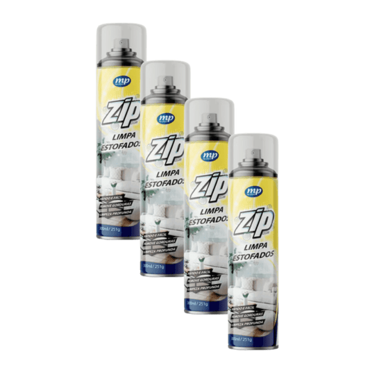 Kit com 4 Limpa Estofados Spray 300ml Zip - e - dona