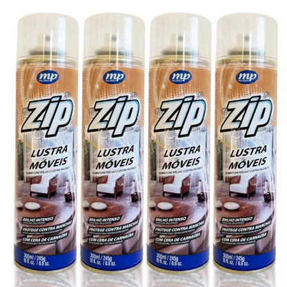 Kit com 4 Lustra Móveis Spray 300ml Zip - e - dona