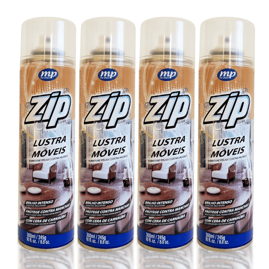 Kit com 4 Lustra Móveis Spray 300ml Zip - e - dona