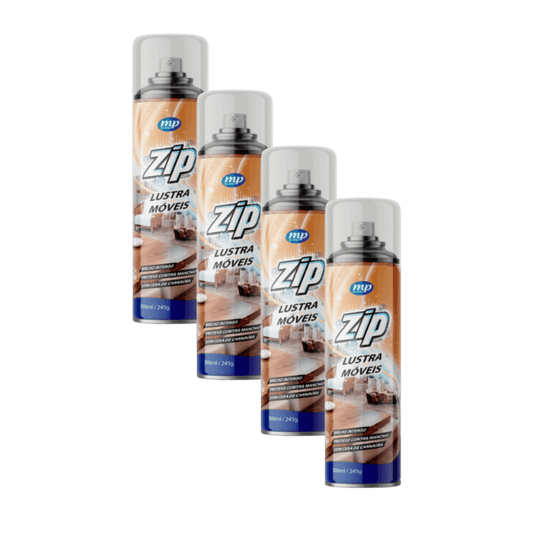Kit com 4 Lustra Móveis Spray 300ml Zip - e - dona