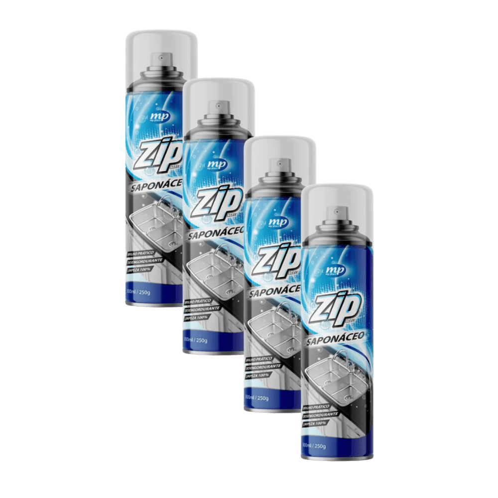 Kit com 4 Saponáceo 300ml Zip Spray - e - dona