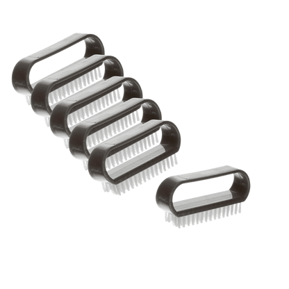 Kit com 6 Escovas para Unhas com Cabo Plástico Bettani - e - dona