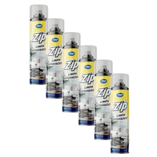 Kit com 6 Unidades Limpa Estofados Zip Spray 300ml - e - dona