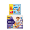 Kit com Fralda Babysec Premium Mega XG com 24 Unidades