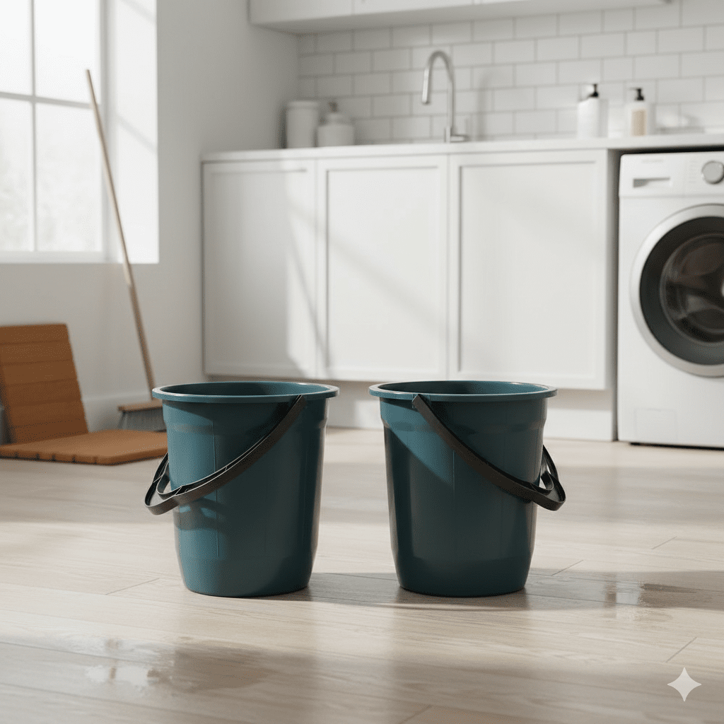 Kit de 2 Baldes 10L Alça de Plástico Arqplast - Cores Diversas - e - dona