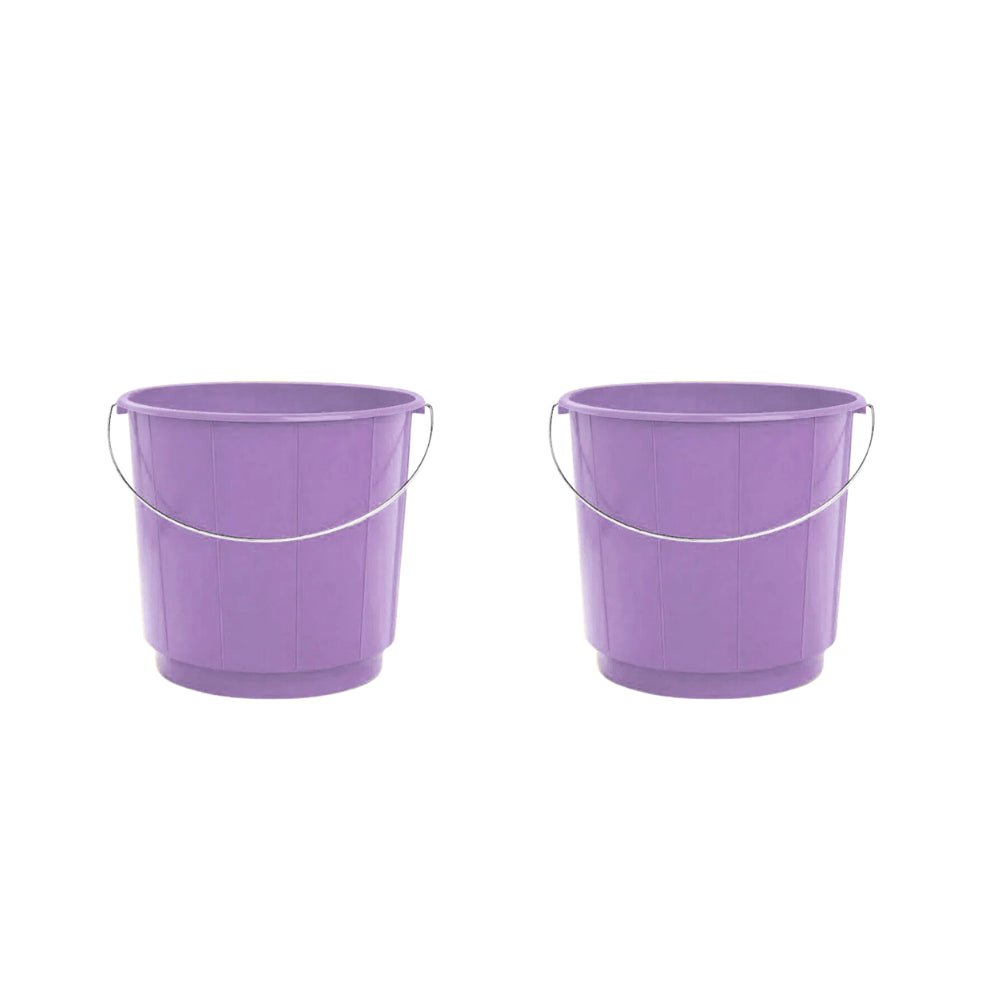 Kit de 2 Baldes 8L com alça de metal Arqplast - Cores Diversas - e - dona