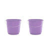 Kit de 2 Baldes  8L com alça de metal Arqplast - Cores Diversas