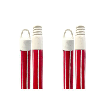 Kit de 2 Cabos de Madeira Plastificado 1,50 para Vassouras e Rodos com Rosca DSR - e - dona