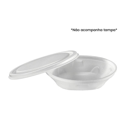 Kit de 2 Pacotes de Marmitex de Isopor 500ml sem tampa Bom Apetite com 50 unidades - e - dona