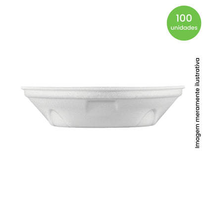 Kit de 2 Pacotes de Marmitex de Isopor 500ml sem tampa Bom Apetite com 50 unidades - e - dona