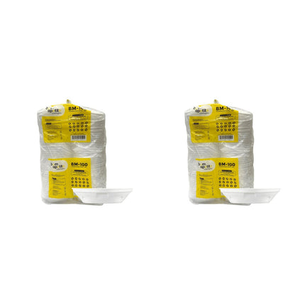 Kit de 2 Pacotes de Marmitex de Isopor 500ml sem tampa Bom Apetite com 50 unidades - e - dona