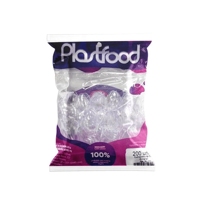 Kit de Colher Mexedora para Café 8,5cm Cristal Plastfood 2 Pacotes com 200 unidades - e - dona
