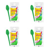 Kit de Colher para Sobremesa 12,35cm Verde Strawplast 4 Pacotes com 50 unidades