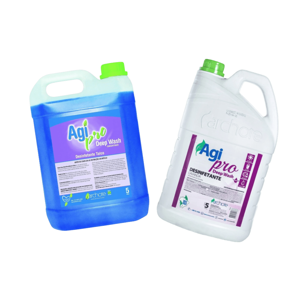 Kit Desinfetante 5L Lavanda Deep Wash Agipro + Toque Suave - e - dona