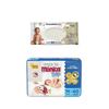 Kit Fralda Turma da Mônica Econômica M 40 Unidades + Lenço Umedecido Personalidade Baby 100 Unidades