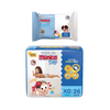 Kit Fralda Turma da Mônica Econômica XG 26 Unidades + Lenço Umedecido Turma da Mônica 44 Unidades