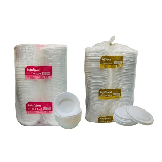 Kit Marmitex Isopor 750ml com Tampa - e - dona