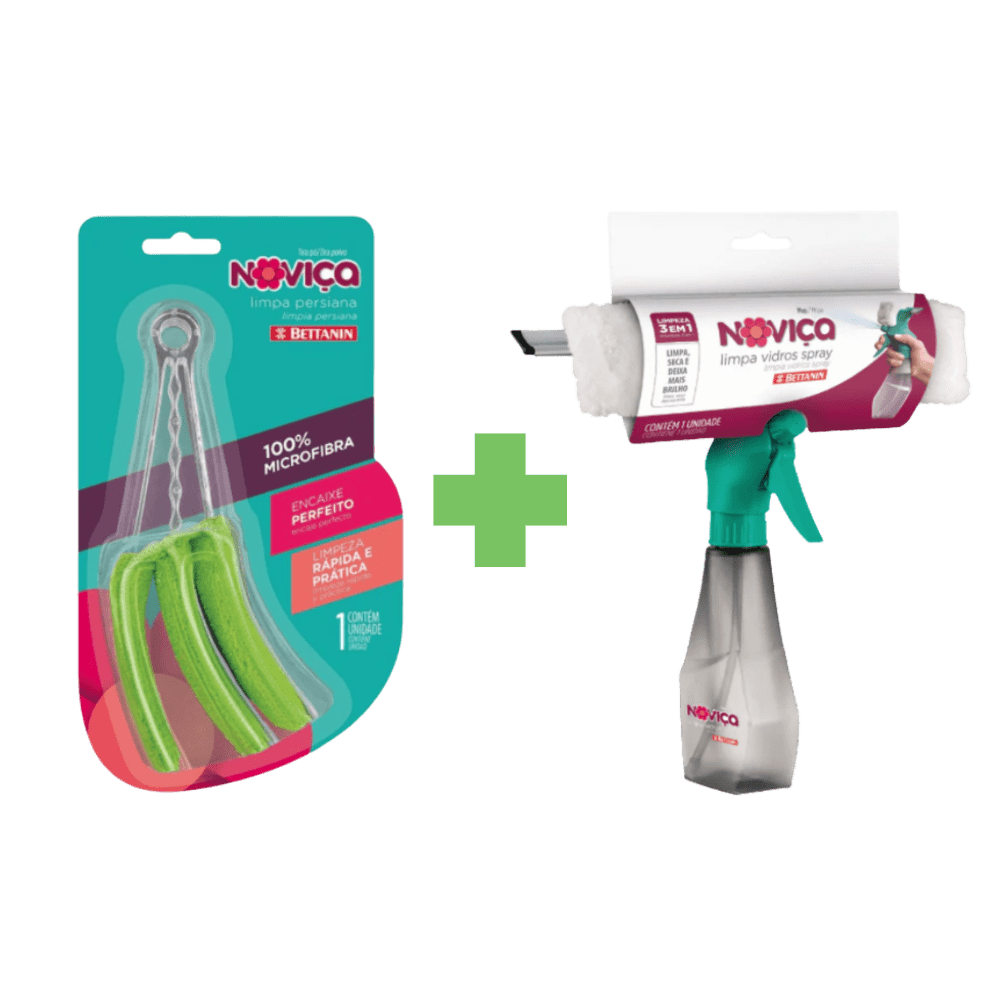 Kit Mop Limpa Vidros Spray Noviça - e - dona