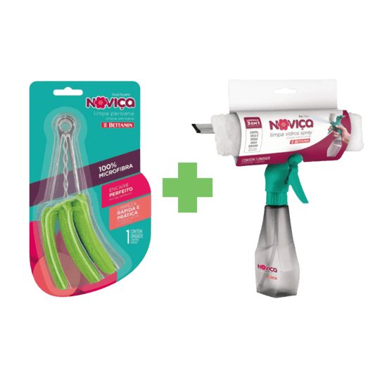 Kit Mop Limpa Vidros Spray Noviça - e - dona