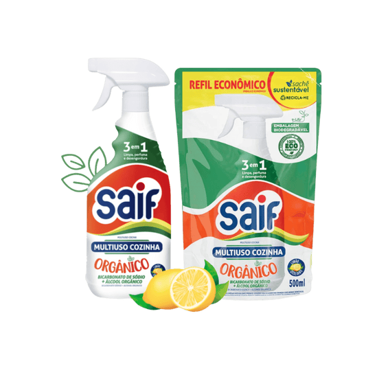 Kit Multiuso 500ml Saif Cozinha Orgânico - e - dona