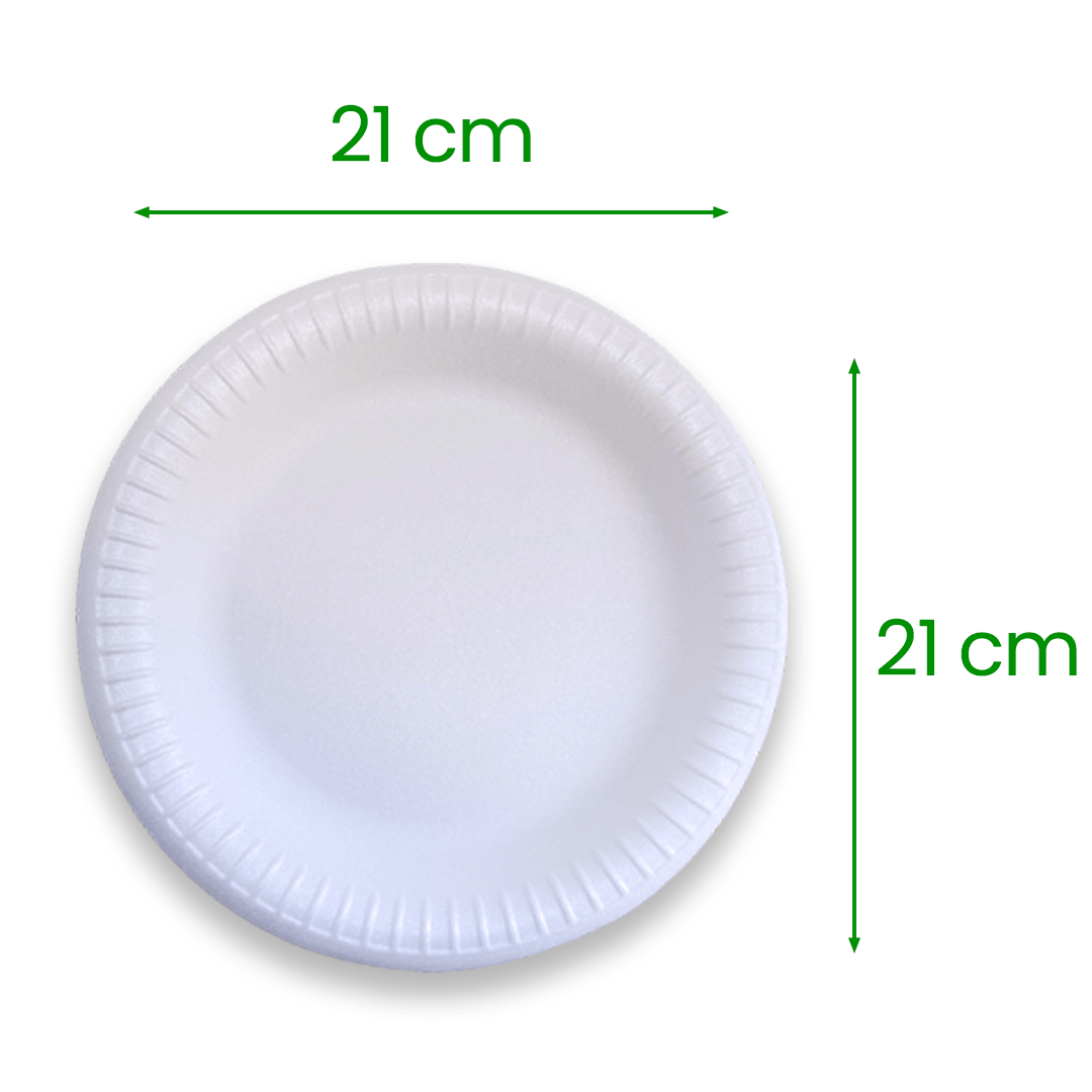 Kit Prato Isopor Raso 21 Cm Totalplast Com 20 Unidades - e - dona
