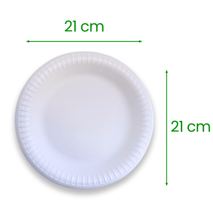 Kit Prato Isopor Raso 21 Cm Totalplast Com 20 Unidades - e - dona