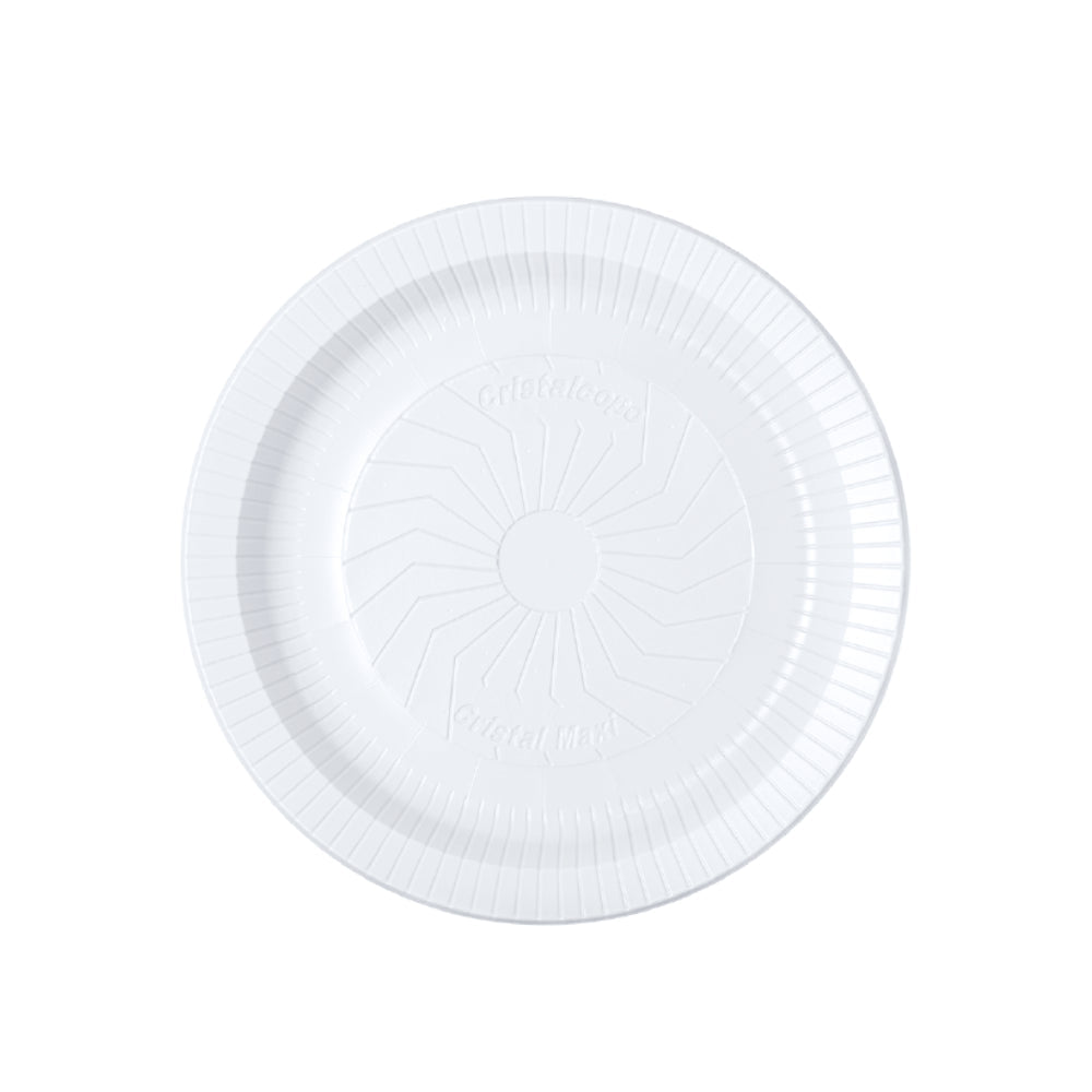 Kit Prato Refeição Raso 21cm Cristalcopo Branco 4 Pacotes com 10 Unidades - e - dona