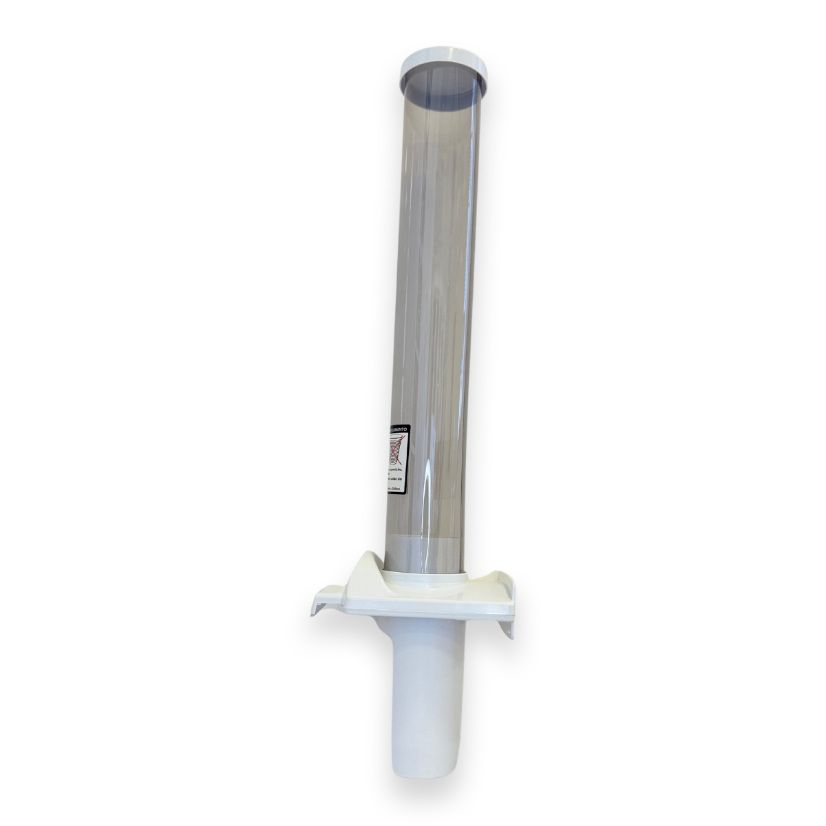 Dispenser de Acrílico para Copos  180/200ml com dosador Fortcom