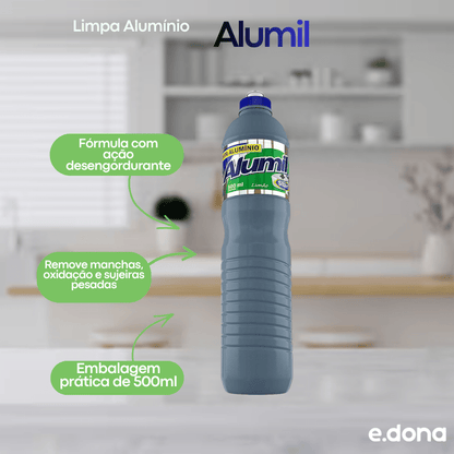 Limpa Alumínio Alumil Limão Start 500ml - e - dona