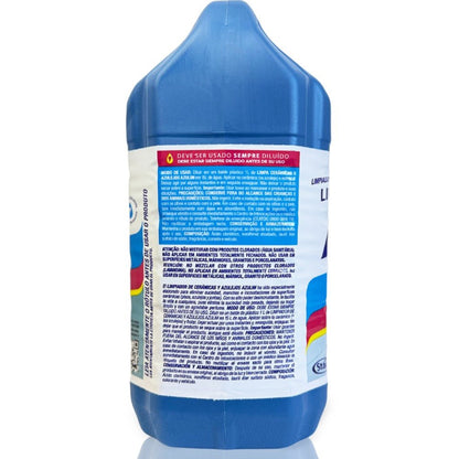 Limpa Cerâmica, Azulejo e Rejunte Lavanda Azulim 5 litros - e - dona