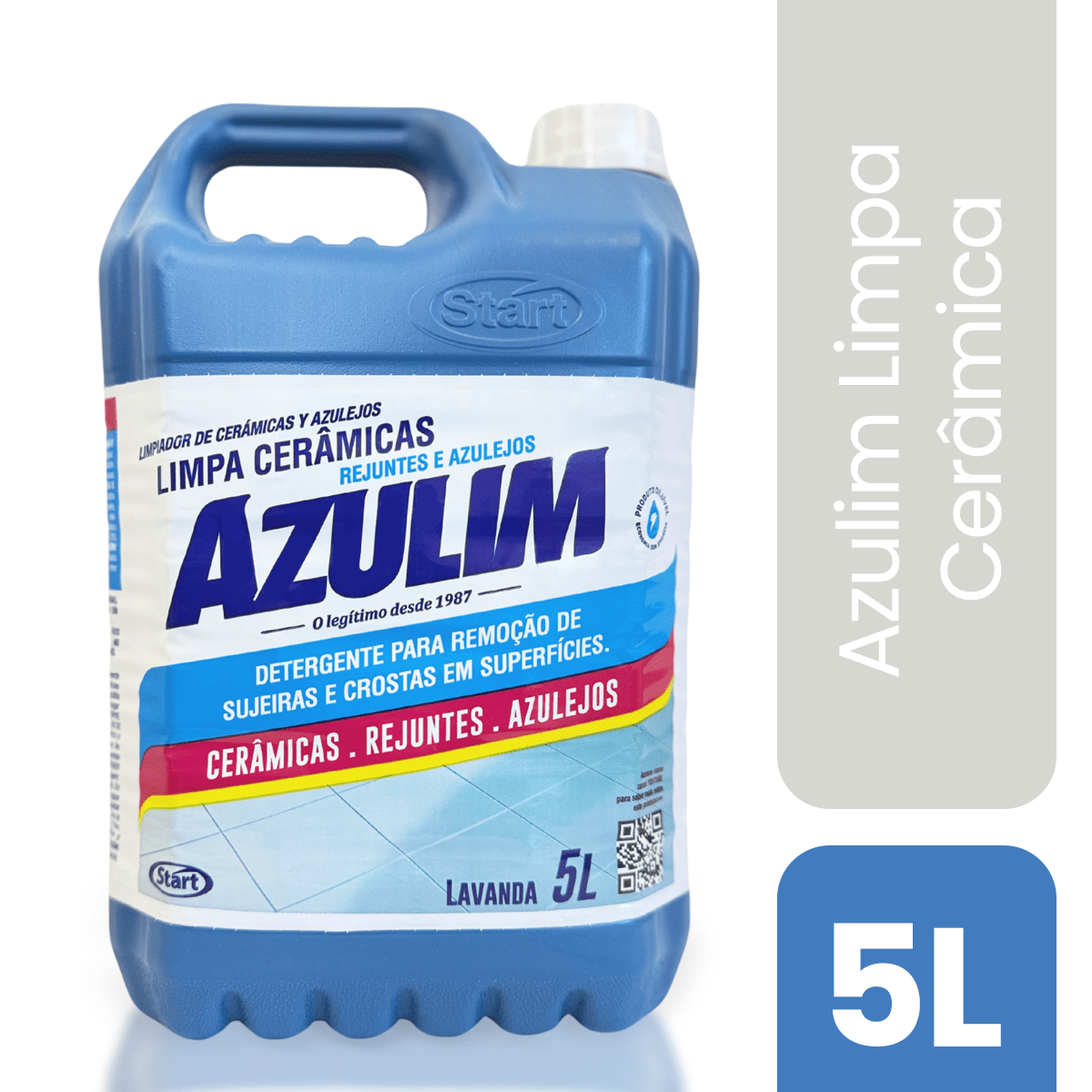 Limpa Cerâmica, Azulejo e Rejunte Lavanda Azulim 5 Litros - e - dona