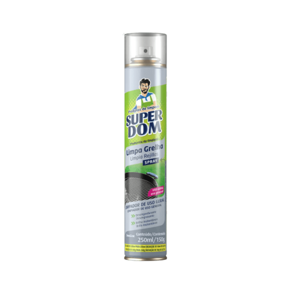 Limpa Grelha Spray Superdom 250ml Baston - e - dona