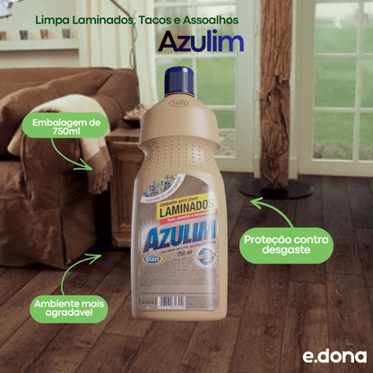 Limpa Laminados, Tacos e Assoalhos Azulim 750ml - e - dona