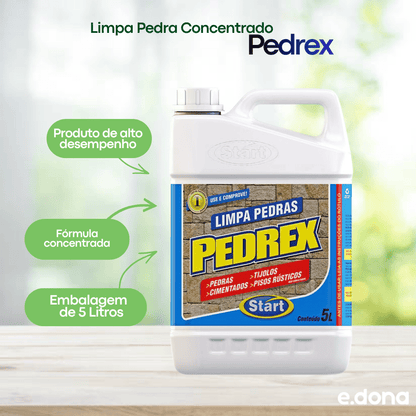 Limpa Pedra Concentrado Pedrex Start 5 litros - e - dona