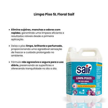 Limpa Piso 5L Floral Saif - e - dona