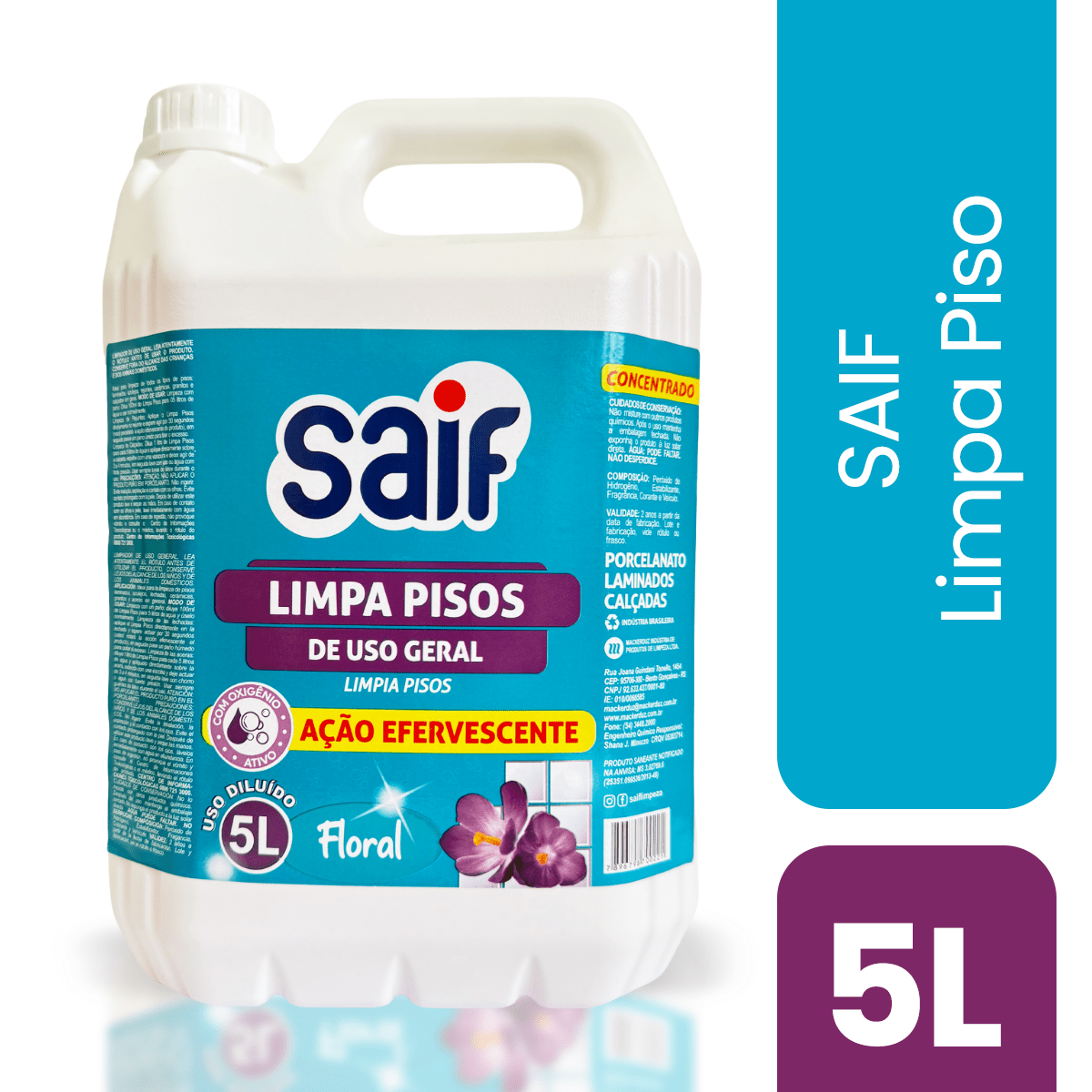 Limpa Piso 5L Floral Saif - e - dona