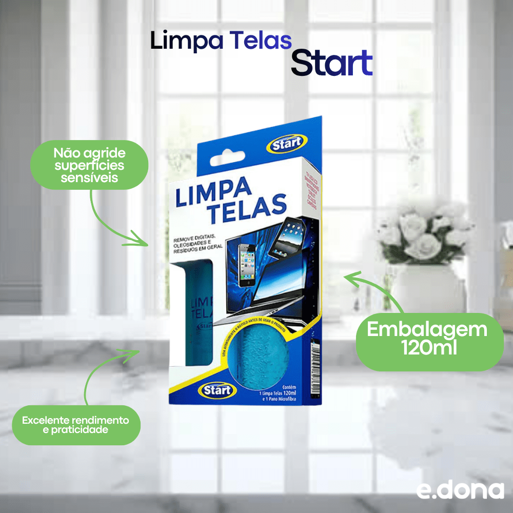 Limpa Telas Start 120ml - e - dona