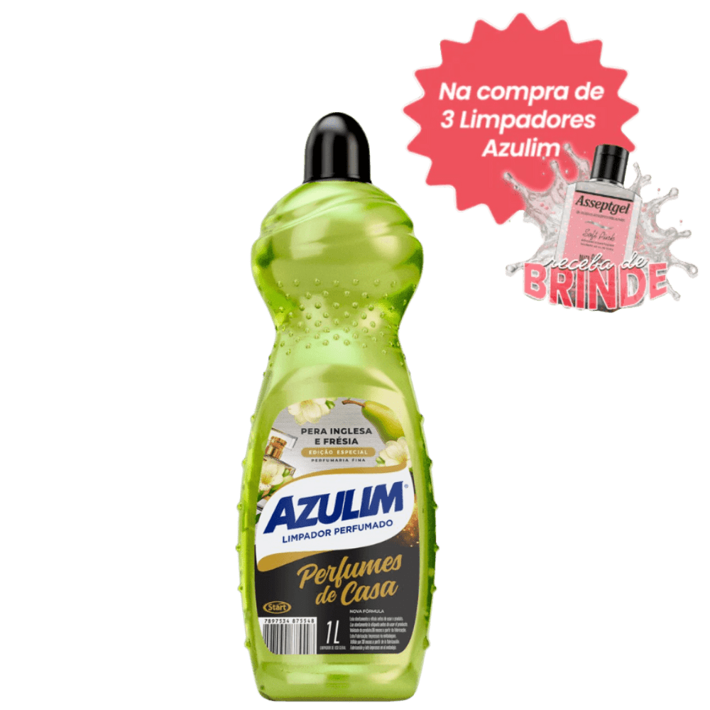Limpador 1 Litro Pera Inglesa e Frésia Azulim - e - dona